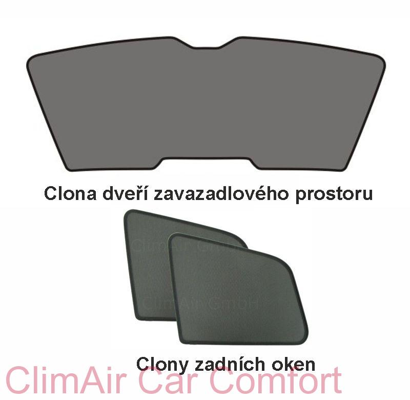 kat.č. CLI-10114 BC - Sluneční clony - sada (3 díly), VW Up, Hatchback, 3-dveř., 2011-